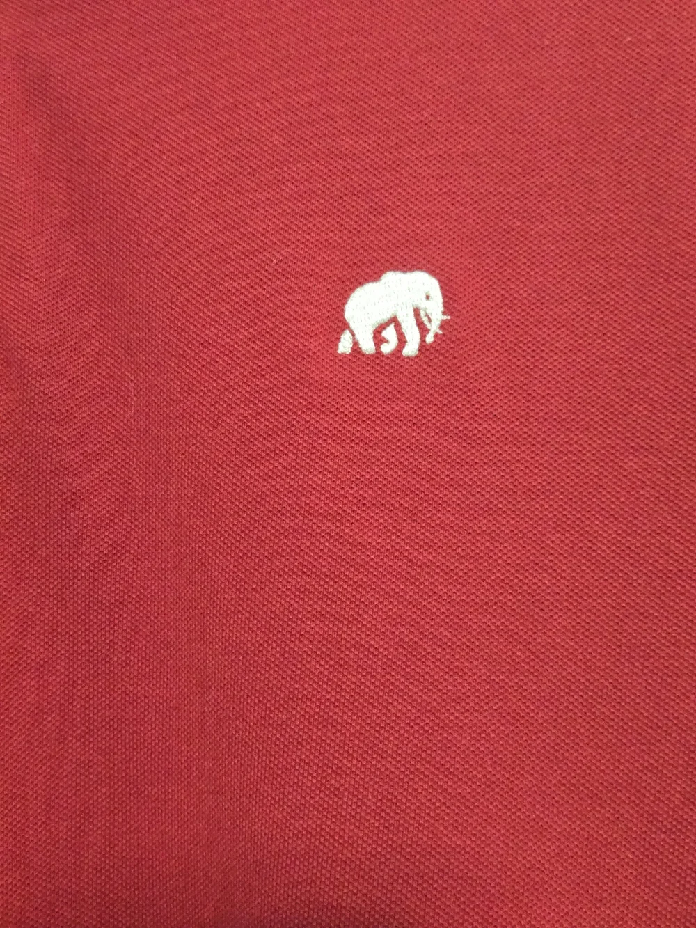 Banana Republic Red Polo Shirt Large Bear Logo Stretch‎ Cotton Men